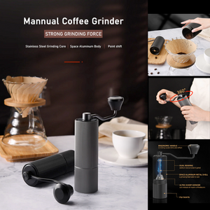 Apple Berry Aluminium Manual Coffee Bean Grinders Stainless Steel Burr Mill