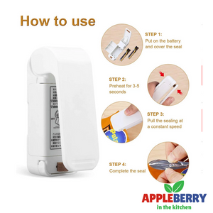 Apple Berry Thermal Bag Package Sealer Gadget