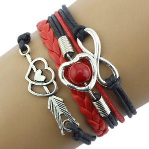 Heart Infinity Love Friendship Bracelets for Her