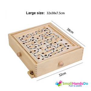 3D Wooden Ball Maze Puzzle