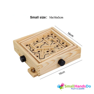 3D Wooden Ball Maze Puzzle