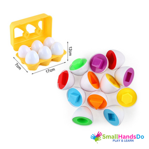 3D Matching Shapes Eggs Set Toy