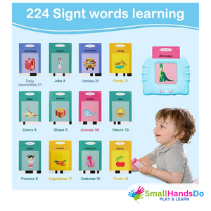 Talking Electronic Book Flash Cards Game for Toddlers Learn English