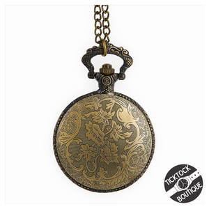 classically chic Vintage Bronze Australian Map Pocket Watch Unisex