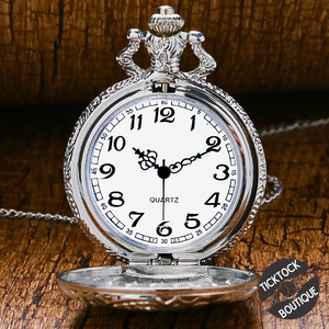 Classic Train Engineer Pocket Watch Unisex