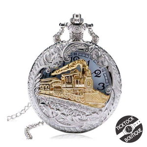 Classic Train Engineer Pocket Watch Unisex