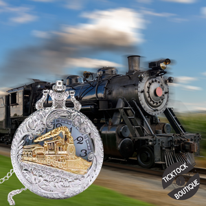 Classic Train Engineer Pocket Watch Unisex