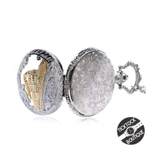 Classic Train Engineer Pocket Watch Unisex