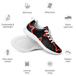 DASH Neon Star Men’s Athletic Shoes Lightweight Breathable Design by IOBI Original Apparel