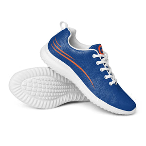 DASH Orange & Blue Men’s Athletic Shoes Lightweight Breathable Design by IOBI Original Apparel