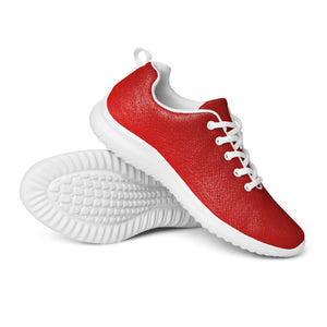 DASH Red Men’s Athletic Shoes Lightweight Breathable Design by IOBI Original Apparel