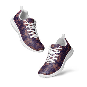 DASH Copper Floral Men’s Athletic Shoes Lightweight Breathable Design by IOBI Original Apparel