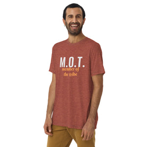 M.O.T. Member of the Tribe Jewish Design Short Sleeve Tri-Blend T-Shirt - Durable & Super Comfortable Unisex