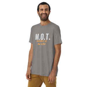 M.O.T. Member of the Tribe Jewish Design Short Sleeve Tri-Blend T-Shirt - Durable & Super Comfortable Unisex