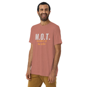 M.O.T. Member of the Tribe Jewish Design Short Sleeve Tri-Blend T-Shirt - Durable & Super Comfortable Unisex