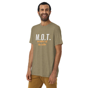 M.O.T. Member of the Tribe Jewish Design Short Sleeve Tri-Blend T-Shirt - Durable & Super Comfortable Unisex