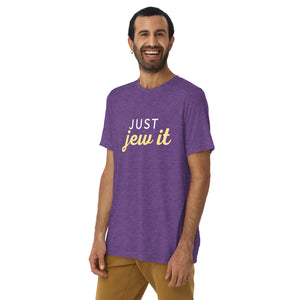 Just Jew It Design Short Sleeve Tri-Blend T-Shirt - Durable & Super Comfortable Unisex