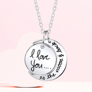 Captivating "I Love You To The Moon & Back" 14K Gold Plated Women Charm Necklace or Bangle