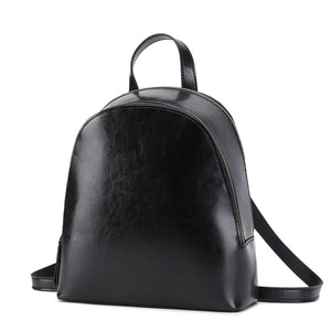 Contrast Color High-Capacity Zipper Backpack