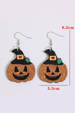 Halloween Pumpkin Drop Earrings