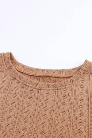 Subtle Cable Knit Plus Size Jumper