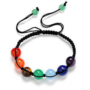 Seven Chakras Genuine Gemstone Bracelet