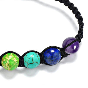 Seven Chakras Genuine Gemstone Bracelet