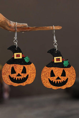 Halloween Pumpkin Drop Earrings