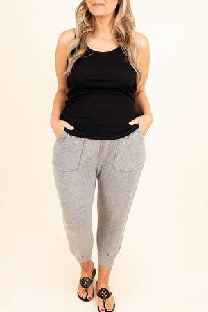 High Waist Pocket Plus Size Skinny Pants