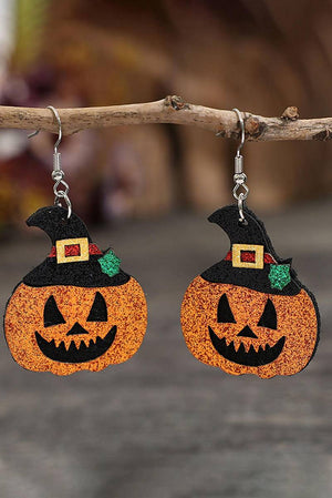 Halloween Pumpkin Drop Earrings