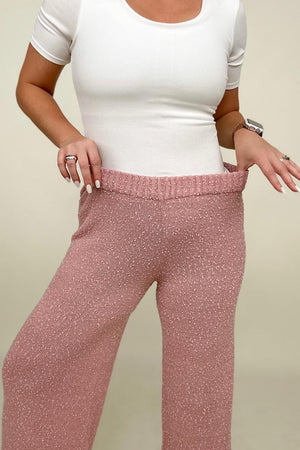 Umgee Wide Leg Pants Sweater Style