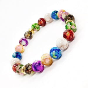 Triple Chakras Beaded Stretch Bracelet