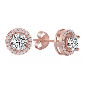 Enchanted Halo 3.32 Tcw Simulated Diamond CZ Stud Earrings