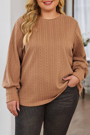 Subtle Cable Knit Plus Size Jumper