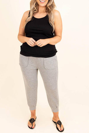 High Waist Pocket Plus Size Skinny Pants