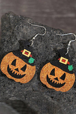 Halloween Pumpkin Drop Earrings