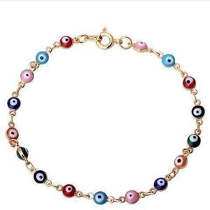 Feshionn IOBI bracelets Multi Teeny Tiny 'Evil Eye' Multi-color Bracelet
