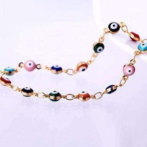 Feshionn IOBI bracelets Teeny Tiny 'Evil Eye' Multi-color Bracelet