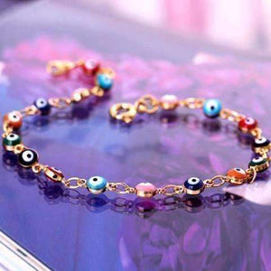 Feshionn IOBI bracelets Teeny Tiny 'Evil Eye' Multi-color Bracelet