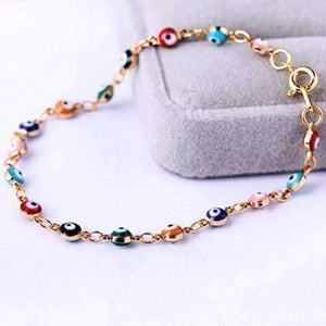 Feshionn IOBI bracelets Teeny Tiny 'Evil Eye' Multi-color Bracelet