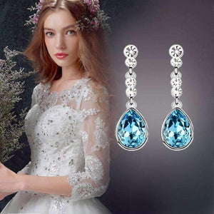 Feshionn IOBI Earrings IOBI Crystals Dew Drop Earrings - Choose Your Color