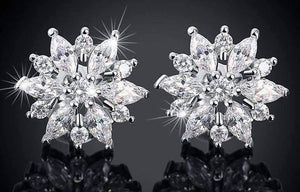 Feshionn IOBI Earrings ON SALE - Brilliant Austrian Crystal Flower Earrings