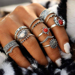 Sunrise Sunset Collection Boho Midi-Knuckle Rings