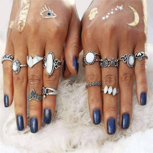 Ultimate Opal Collection Boho Midi-Knuckle Rings