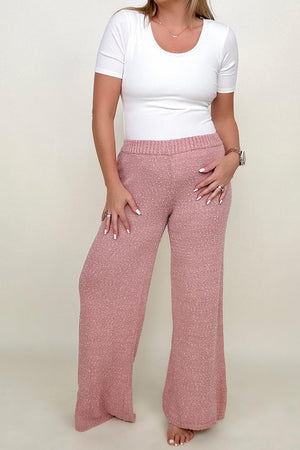 Umgee Wide Leg Pants Sweater Style